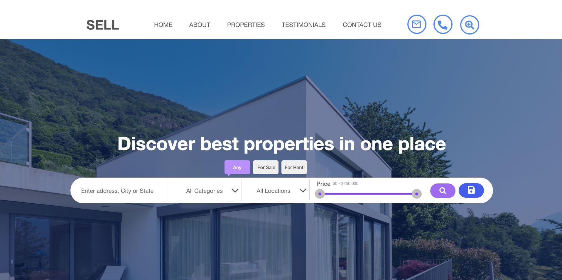 Buy or Rent Property Website Design