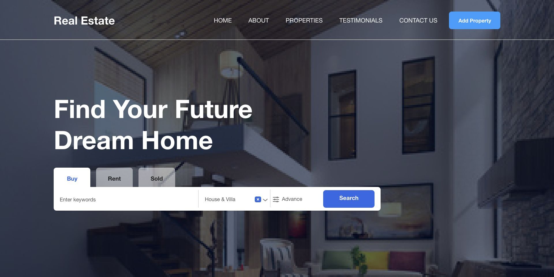 Dream Homes Website Design