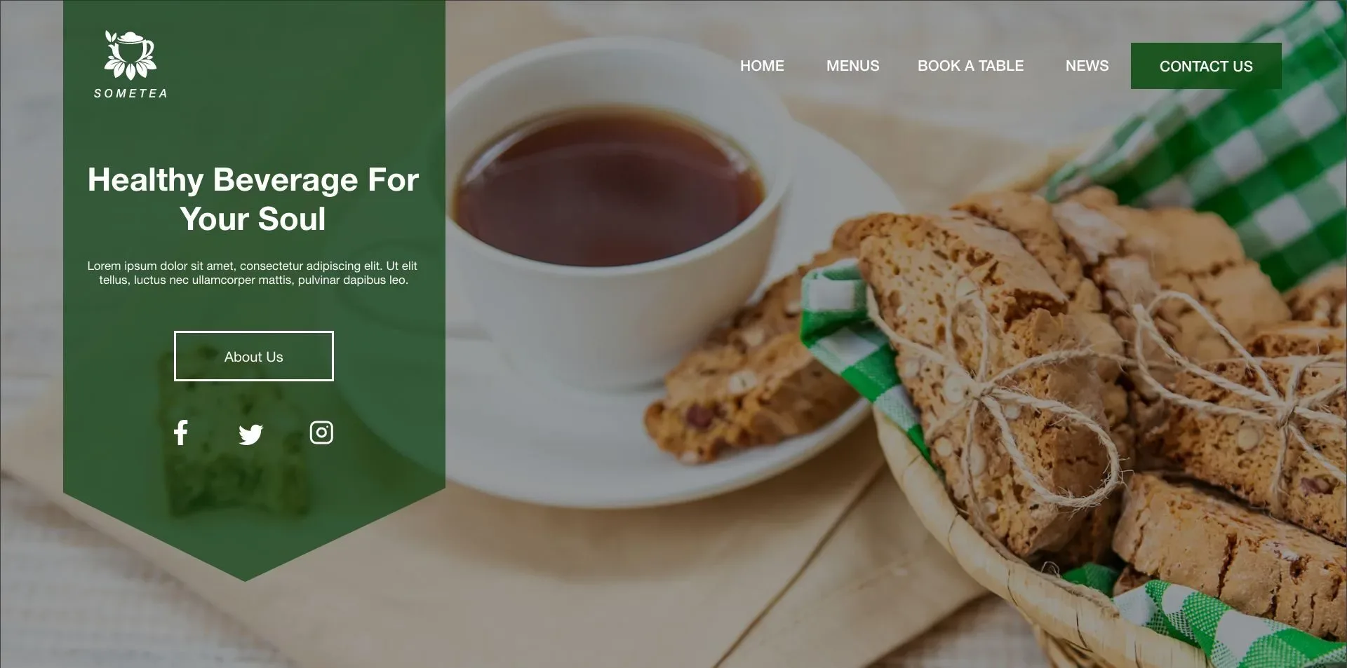 Drink Tea Website Design