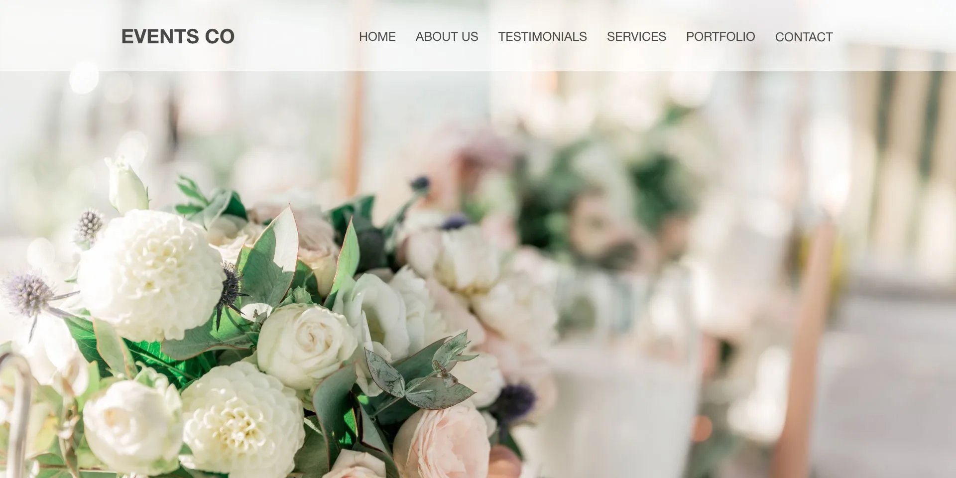 Event Planning Even Website Design