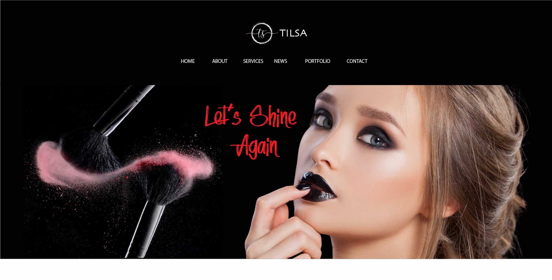 Makeup Services Website Design