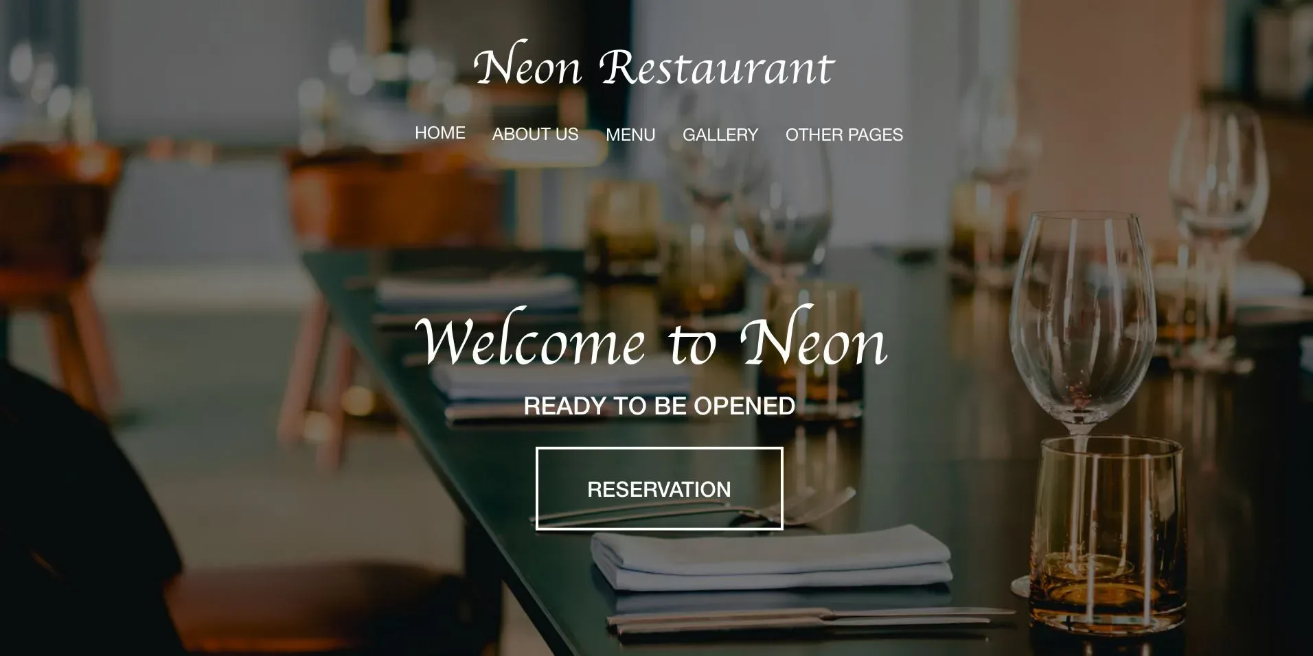 Steak Restaurant Website Design