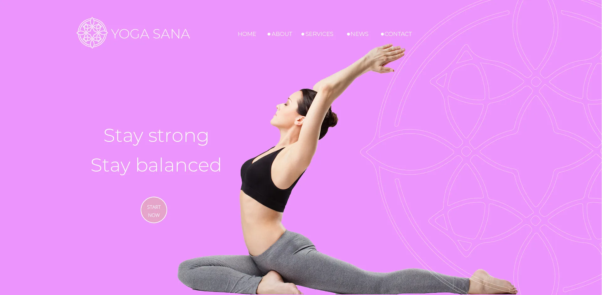 Yoga & Pilates Website Design