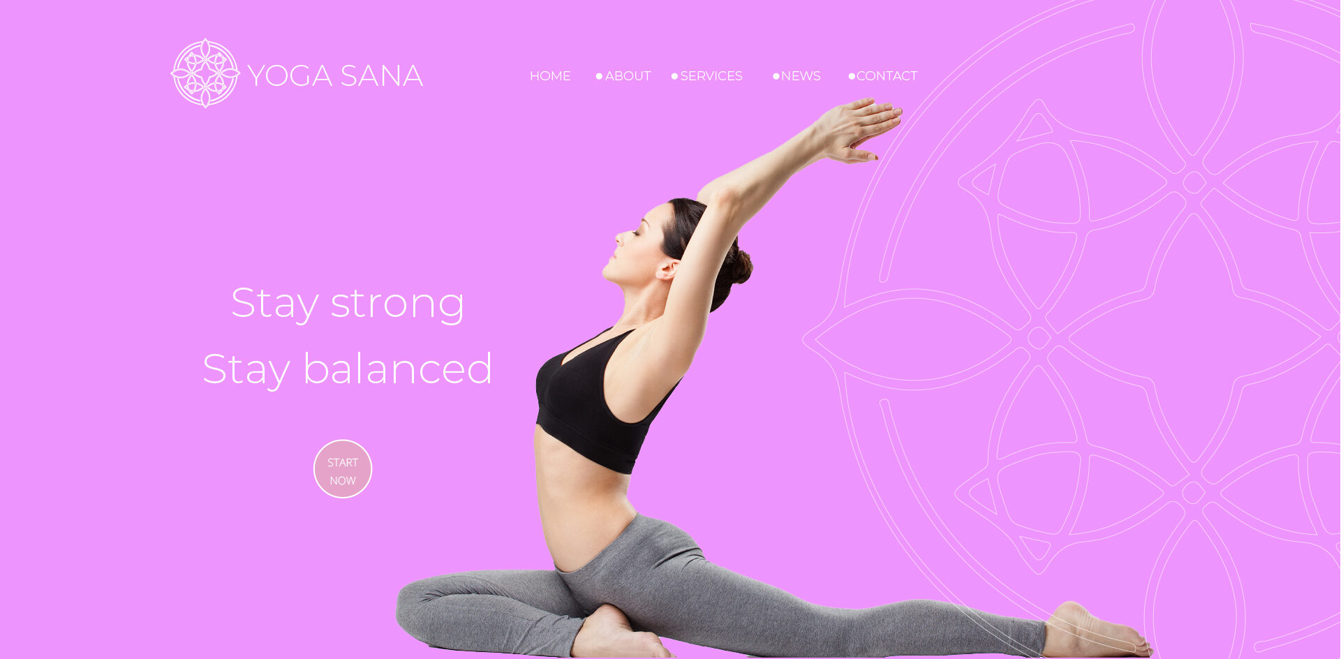 Yoga & Pilates Website Design