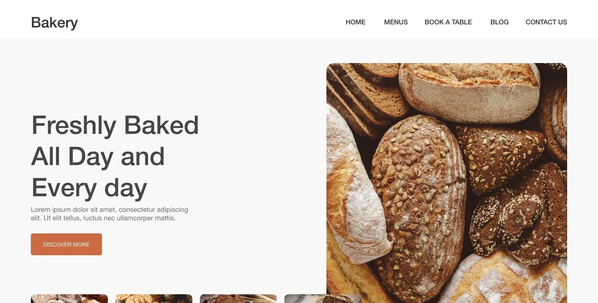 Bakery and Pastry Website Design