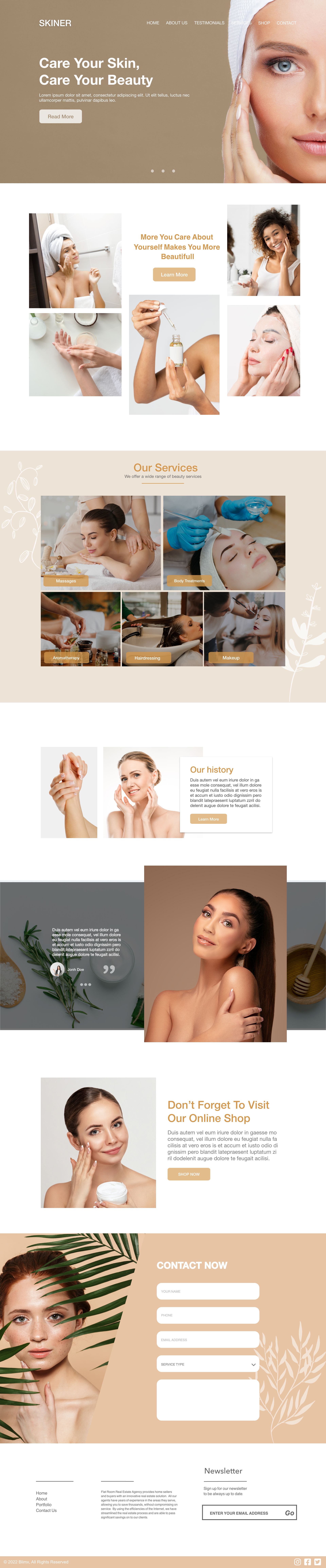 Beauty & Cosmetics Website Design