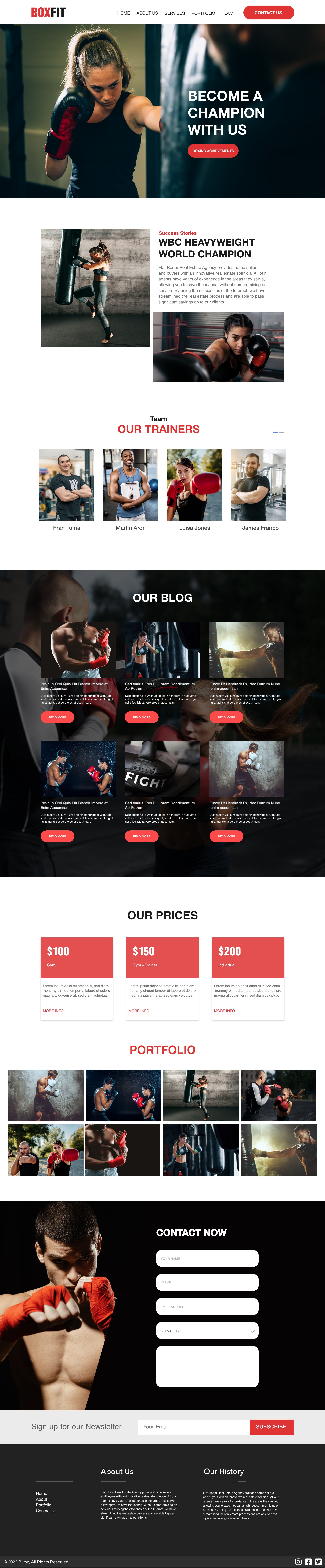 Box Fit Website Design