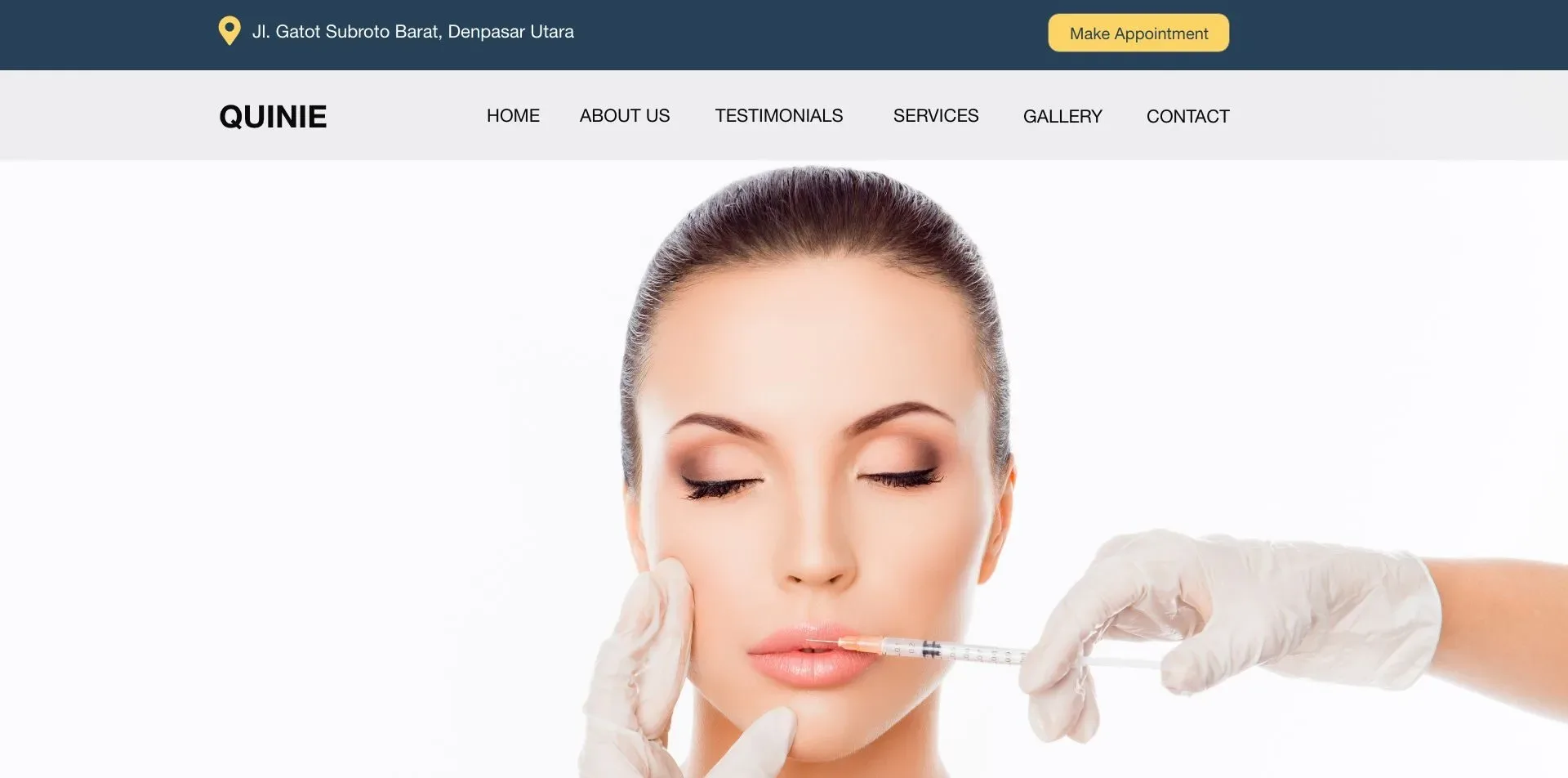 Cosmetic Treatments Website Design