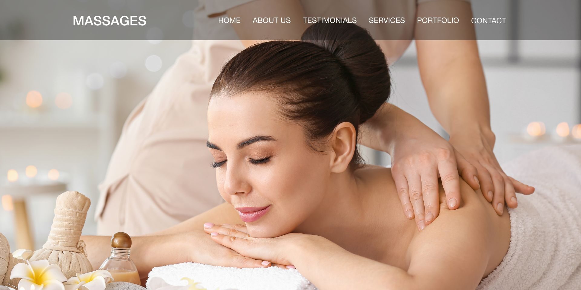 Massage Service Website Design