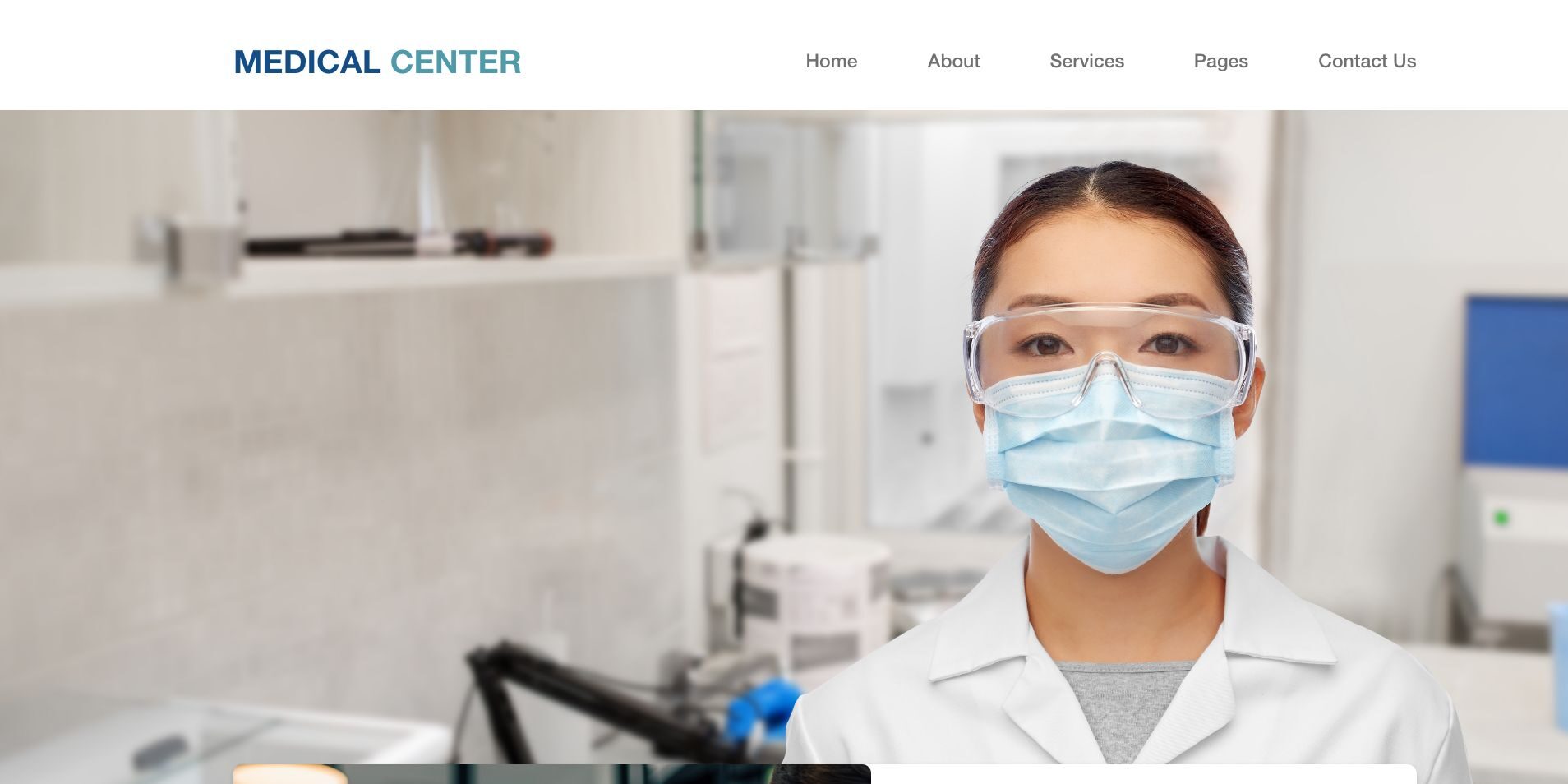 Medical Center Website Design