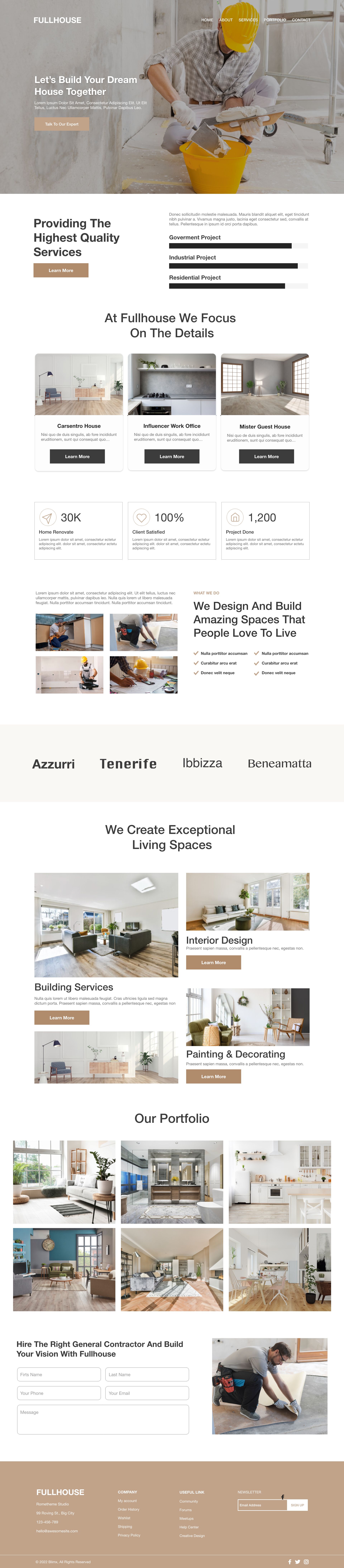 Build Your House Website Design