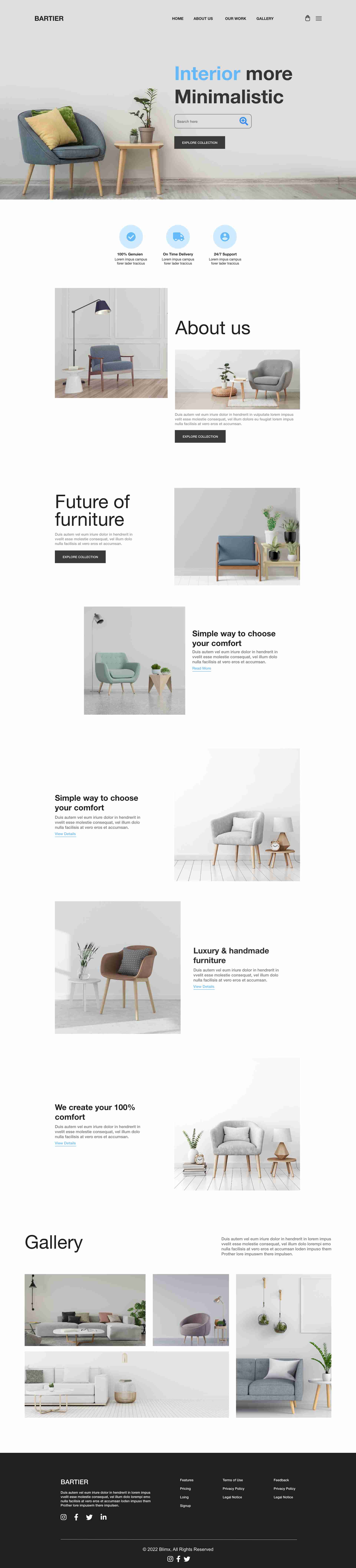 Interior Design Website Design